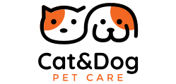 cat & dog pet care logo