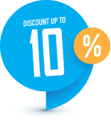 discount up to 10%